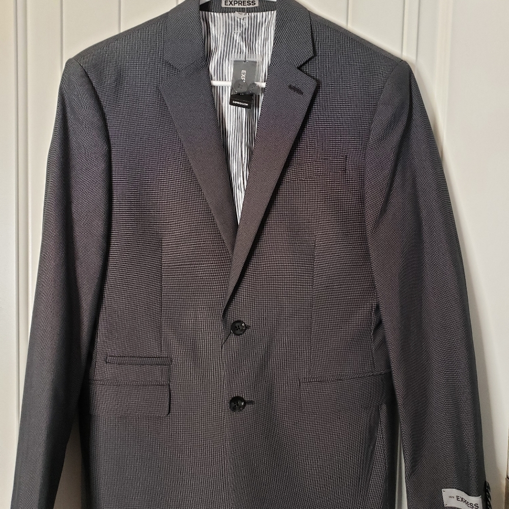 Men slim fit gray blazer